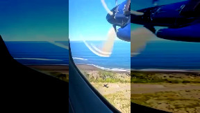 Passengers bag falls out of plane